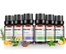 Pure Essential Aromatherapy Oils - 6x10 ml