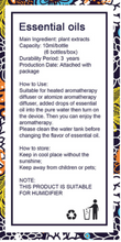 Pure Essential Aromatherapy Oils - 6x10 ml